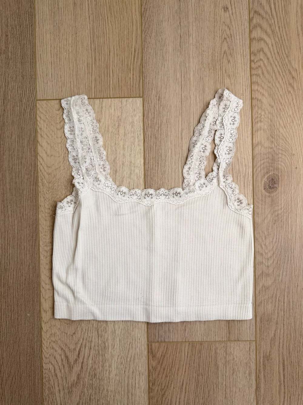 Aeropostale Tank Top Size M White Lace